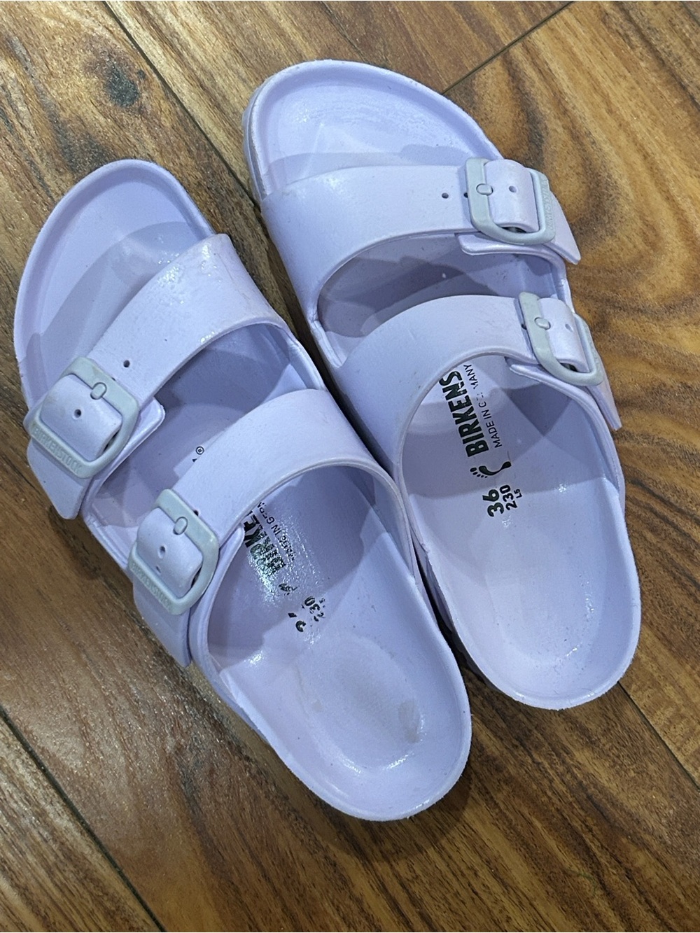 Birkenstock Arizona EVA Sandals in Light Lavender